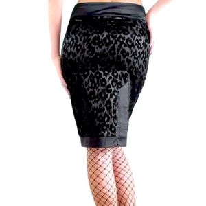 LIVING DEAD SOULS➕Leopard Lace Front Pencil Skirt